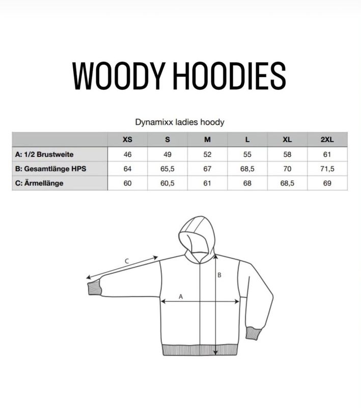 Woody Glow - dame hoody 